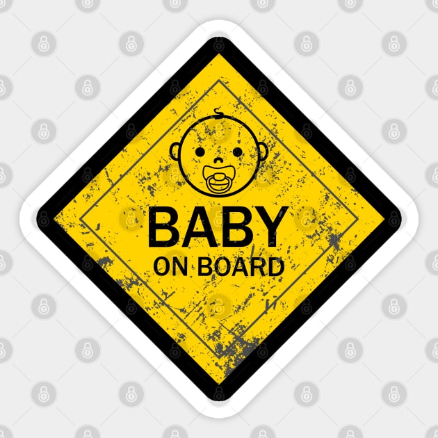 Baby On Board Sticker by Motivation sayings 